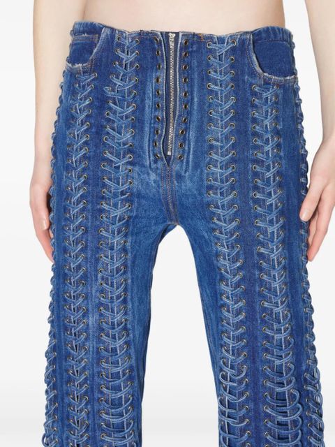 Jean Paul Gaultier The Lace-Up jeans - Blue