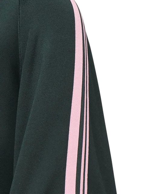 PINKO stripe-detail zip-up sweatshirt - Green - zdjęcie produktu nr 2