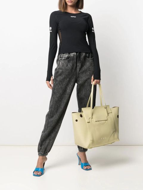 Off-White Burrow-38 tote bag - Yellow - zdjęcie produktu nr 2