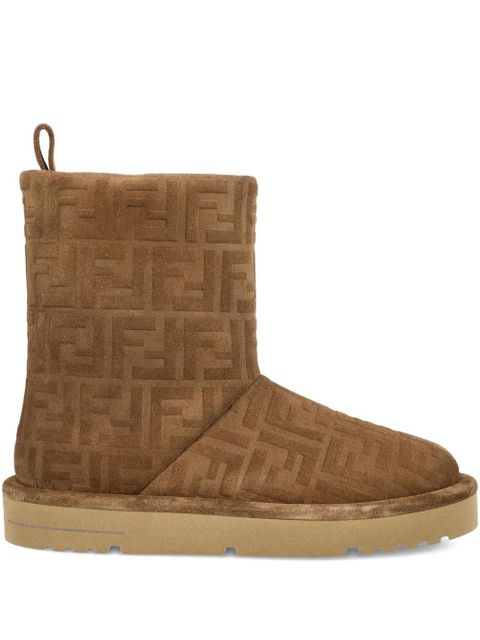 FENDI FF-logo padded boots - Brown - zdjęcie produktu nr 1