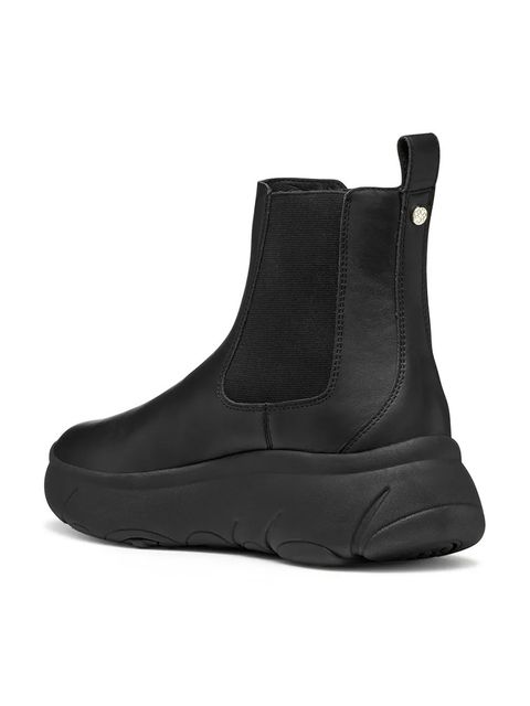 Geox sztyblety skórzane D NEBULA 2.0 X damskie kolor czarny na platformie D56NHB 00085 C9999