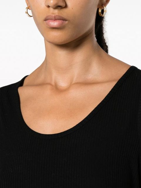 LouLou de Saison scoop-neck ribbed-knit tank top - Black