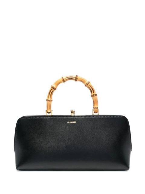 Jil Sander Goji bamboo-handle leather bag - Black - zdjęcie produktu nr 1