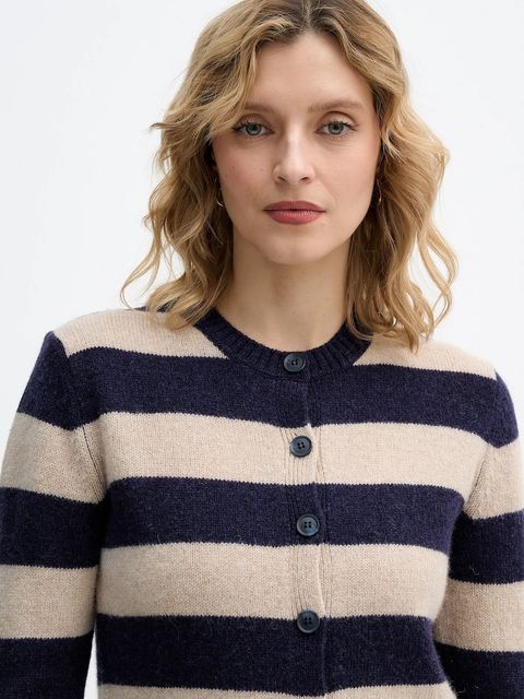 United Colors of Benetton kardigan wełniany kolor beżowy lekki 103ME5014