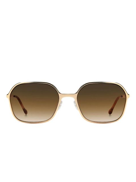 Isabel Marant Eyewear geometric-frame sunglasses - Brown - zdjęcie produktu nr 1
