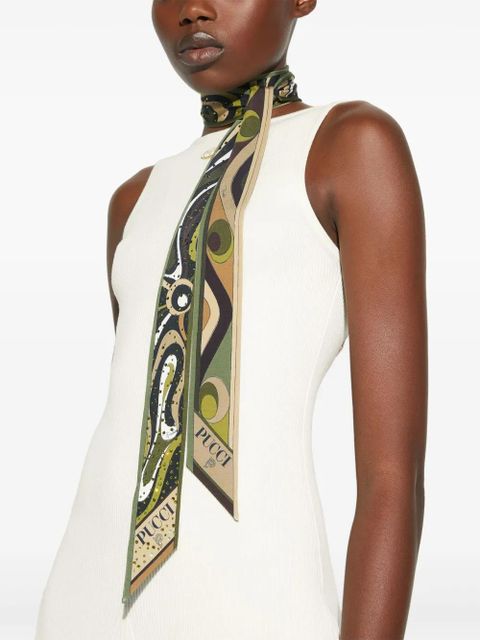 PUCCI mix-print scarf - Green