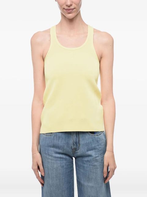 Jil Sander ribbed racer-back top - Yellow - zdjęcie produktu nr 1