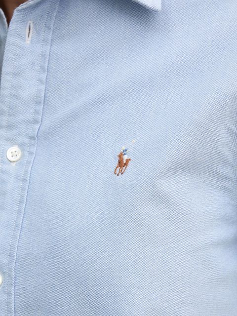 Polo Ralph Lauren koszula bawełniana damska kolor niebieski relaxed z kołnierzykiem klasycznym 211970736