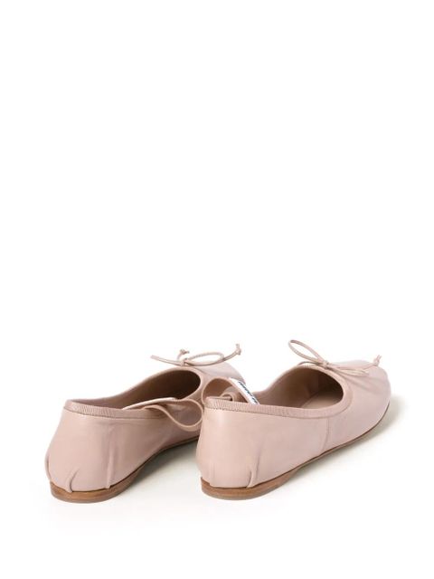 Miu Miu leather ballerina shoes - Pink