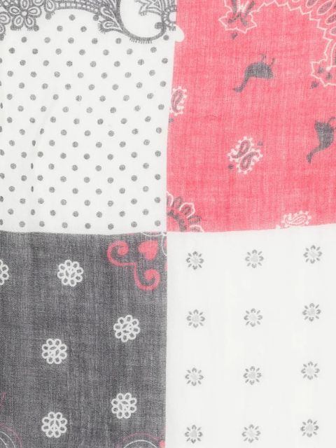 Moschino patchwork scarf - White - zdjęcie produktu nr 2