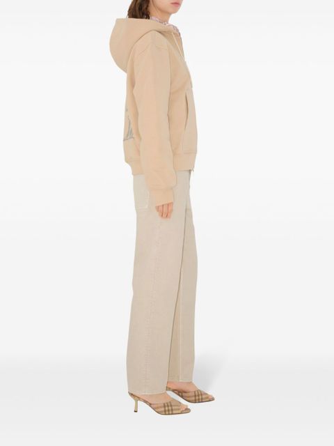 Burberry EKD cotton hoodie - Neutrals