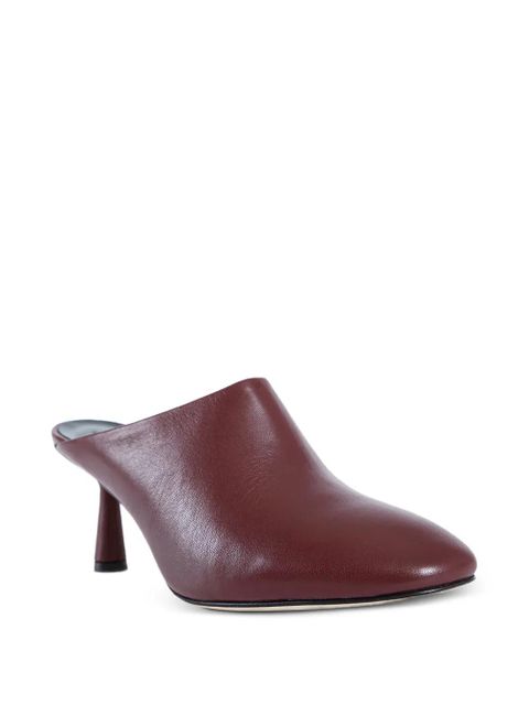 Aeyde Mila leather mules - Red - zdjęcie produktu nr 2