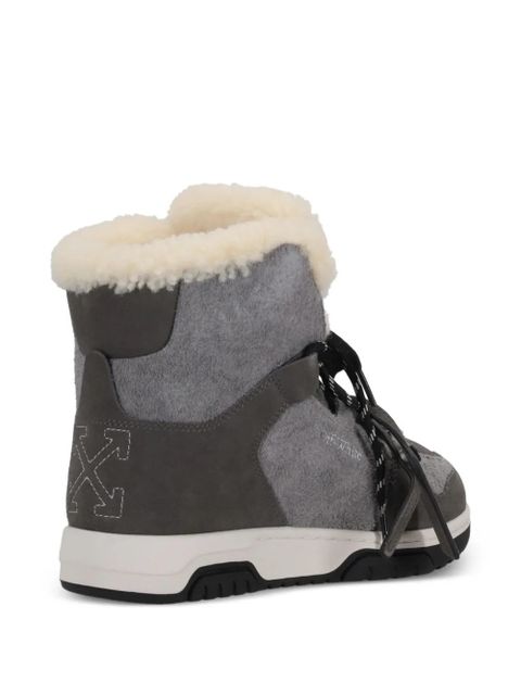 Off-White shearling boots - Grey