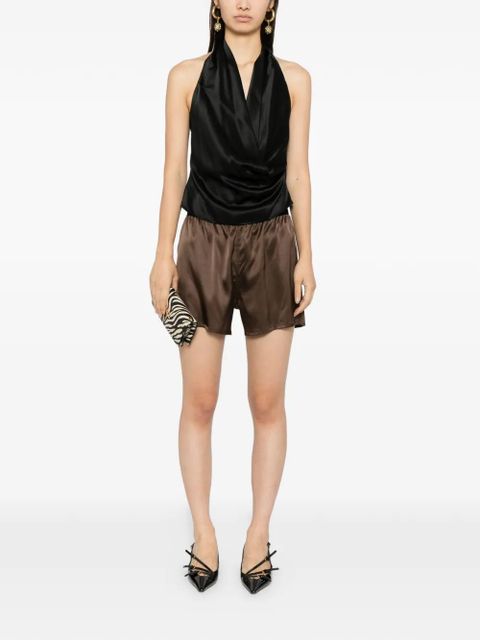 TOM FORD satin shorts - Brown
