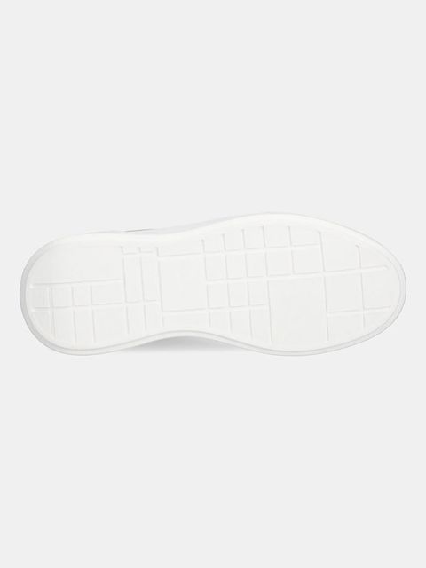 Calvin Klein sneakersy skórzane CHUNKY CUPSOLE LACEUP LTH kolor beżowy YW0YW01947