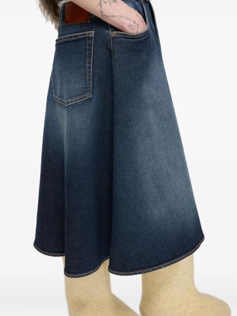 Acne Studios frayed denim dress - Blue