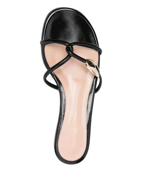 Gianvito Rossi knotted strap sandals - Black