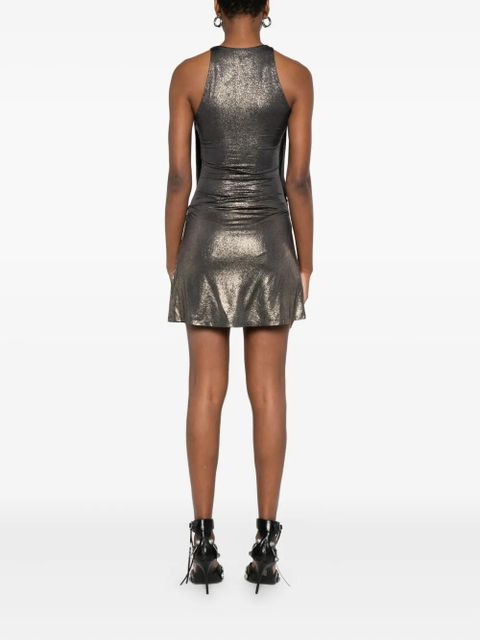 Diesel metallic-effect mini dress - Grey