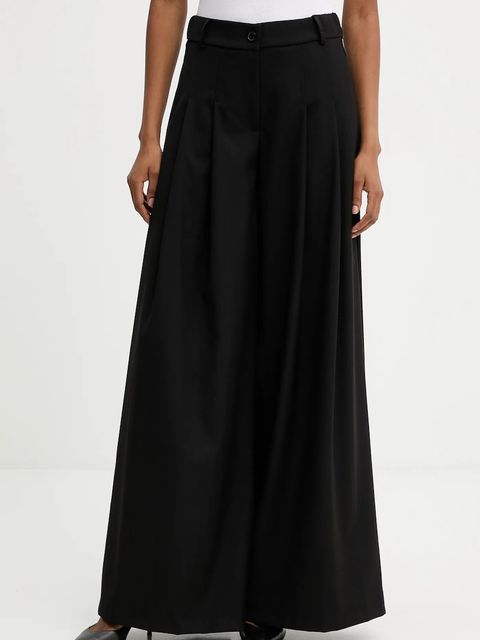 Answear.LAB spodnie damskie kolor czarny szerokie high waist - zdjęcie produktu nr 1