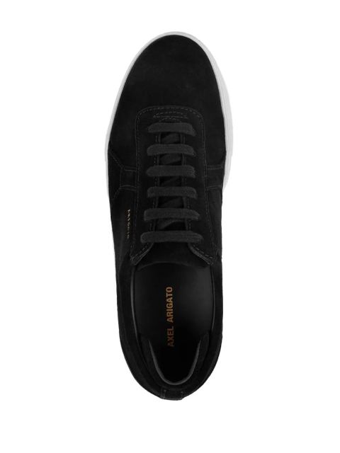 Axel Arigato logo-print suede platform sneakers - Black