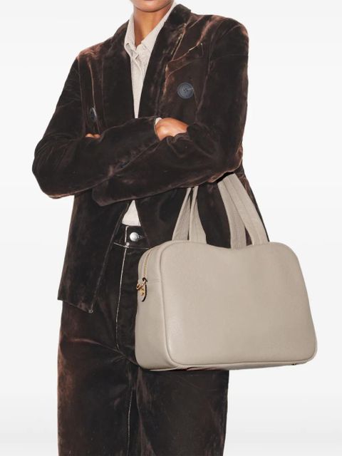 Tory Burch zip leather tote bag - Grey - zdjęcie produktu nr 2