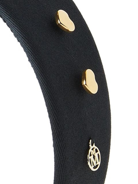 Maison Michel Miwa heart-studded headband - Black - zdjęcie produktu nr 2