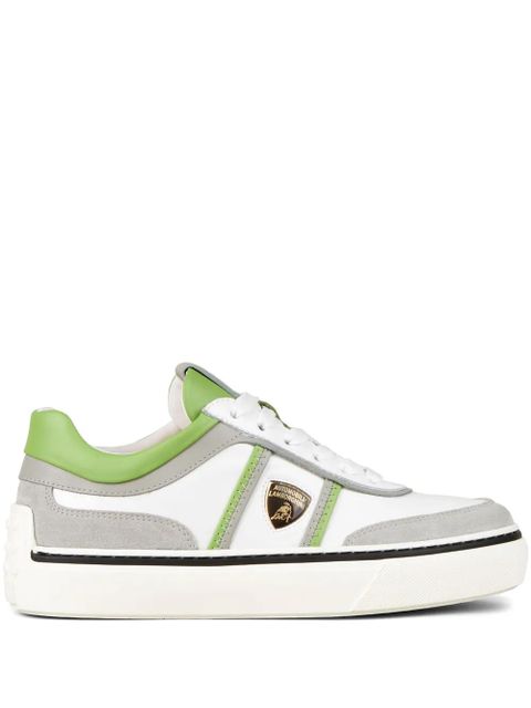 Tod's Automobili Lamborghini logo-debossed low-top sneakers - White - zdjęcie produktu nr 1