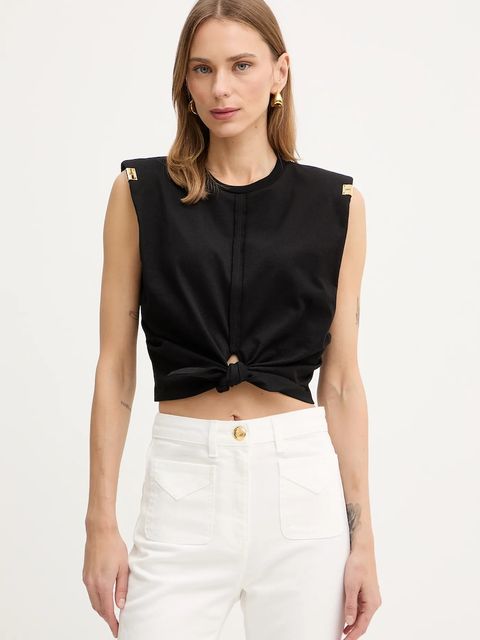 Elisabetta Franchi bluzka bawełniana - zdjęcie produktu nr 1