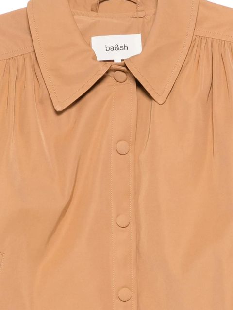 Ba&Sh Icon button puff-sleeve overshirt - Brown