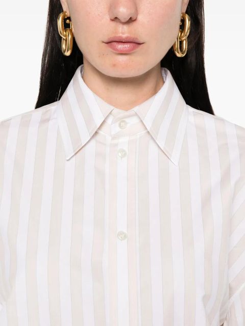 Saint Laurent striped shirt - Neutrals