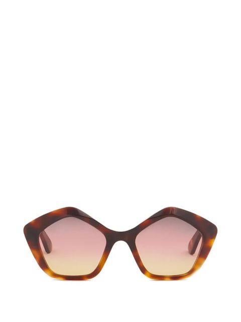 Marni Eluvi hexagonal sunglasses - Brown - zdjęcie produktu nr 1