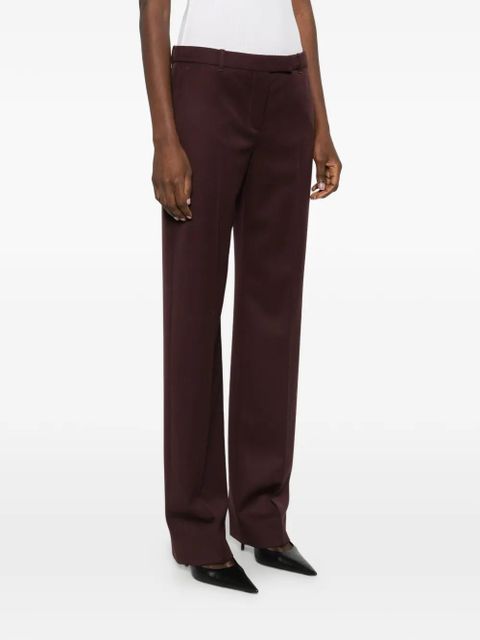 Alexander McQueen concealed-fastening tailored trousers