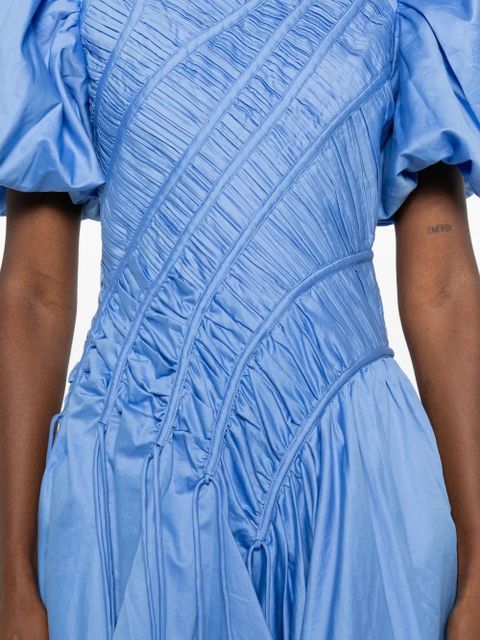 Aje Wisteria puff-sleeve mini dress - Blue