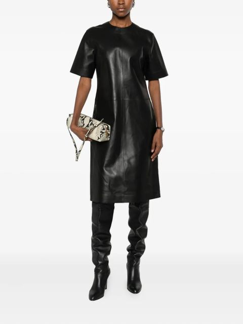 TOTEME leather midi dress - Black - zdjęcie produktu nr 2