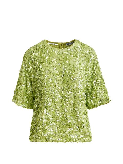 Essentiel Antwerp sequin blouse - Green - zdjęcie produktu nr 1