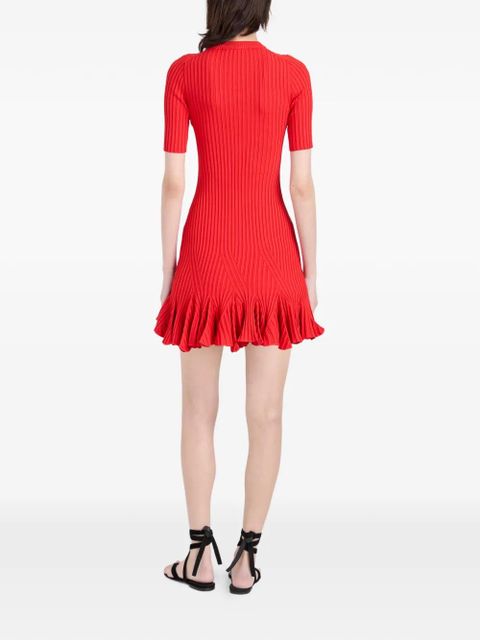 Proenza Schouler Leandra ribbed mini dress - Red