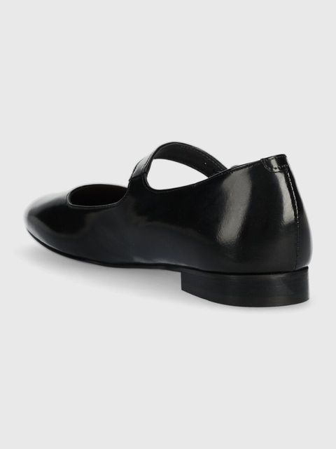 Jonak baleriny skórzane DAURINE CUIR GLACE kolor czarny 3300192