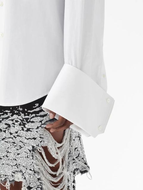 JW Anderson oversized-cuffs cotton shirt - White