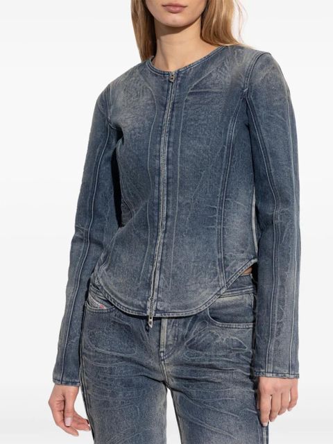Diesel zip-up denim jacket - Blue