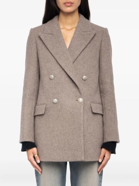 Zadig&Voltaire Miew double-breasted buttoned coat - Neutrals