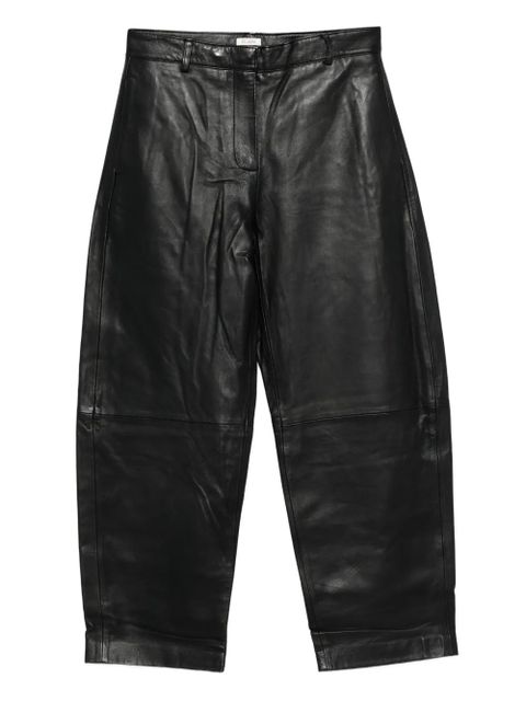 St. Agni leather straight-leg trousers - Black - zdjęcie produktu nr 1