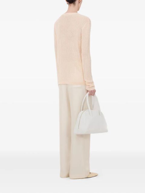 LouLou de Saison Hedora semi-sheer ribbed jumper - Pink