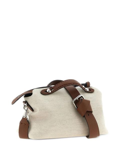 FENDI zip-top saddlery-stitching handbag - White - zdjęcie produktu nr 2