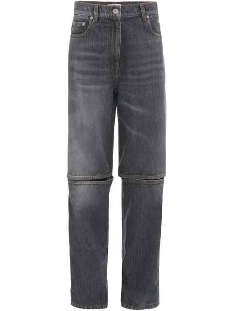 JW Anderson cut-out straight jeans - Grey - zdjęcie produktu nr 1