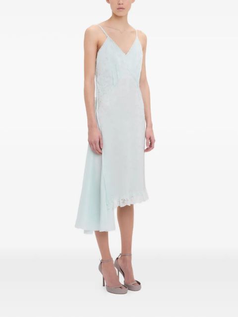 Victoria Beckham Crushed Cami asymmetric midi dress - Blue - zdjęcie produktu nr 2