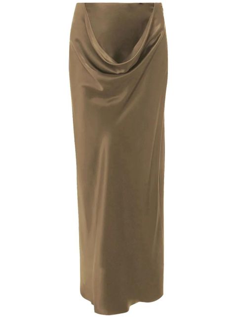 JW Anderson cowl-effect silk maxi skirt - Green - zdjęcie produktu nr 1