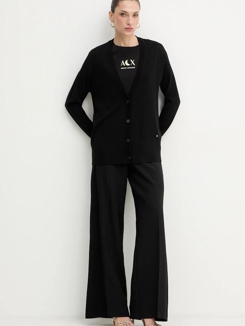 Armani Exchange kardigan z dodatkiem wełny