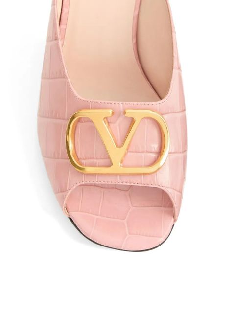 Valentino Garavani vlogo slide sandals - Pink