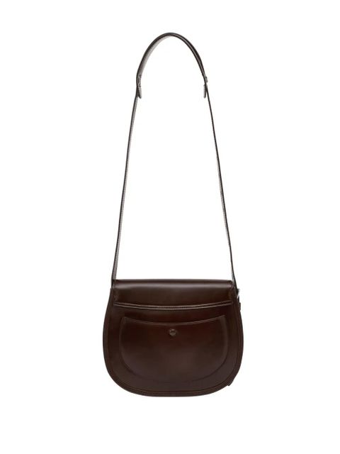 LEMAIRE Cartridge leather crossbody bag - Brown