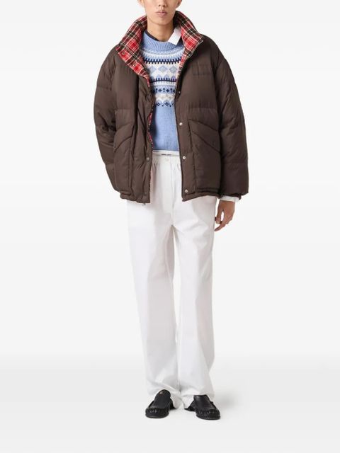 Miu Miu reversible padded jacket - Brown